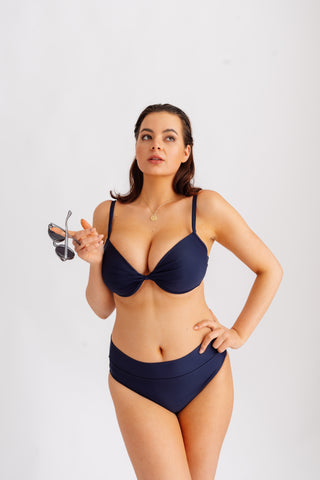 Spodní díl plavek s variabilním pasem, námořnicky modrý