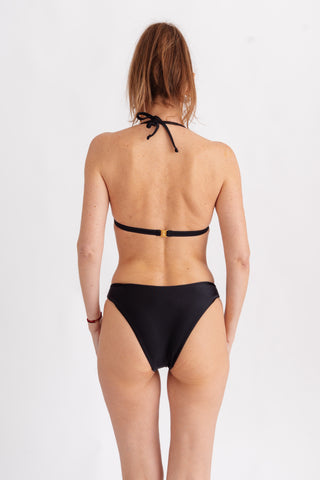 Horní díl plavek bikiny s push up efektem, černý